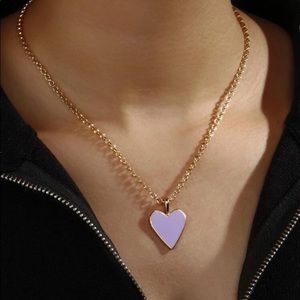 purple heart necklace